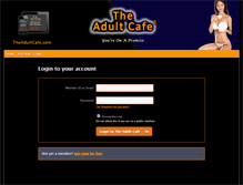 Tablet Screenshot of dating.theadultcafe.co.za